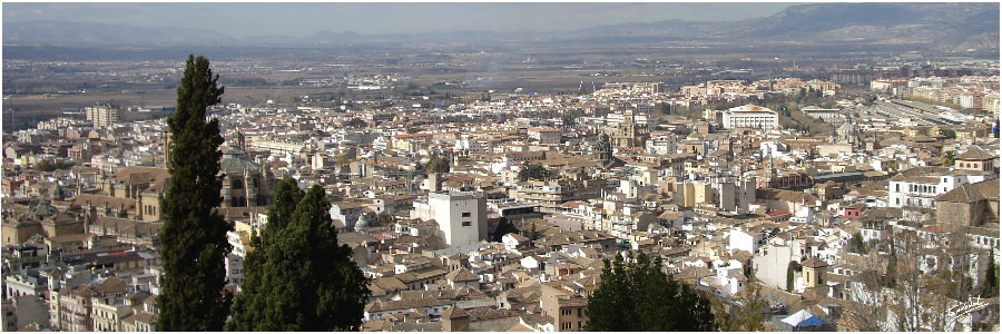 Vista panormica de Granada desde la Alhambra